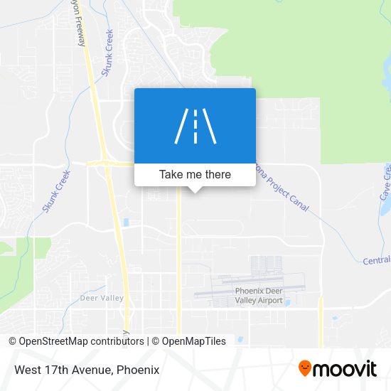 Mapa de West 17th Avenue