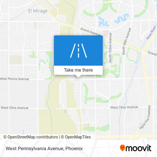 Mapa de West Pennsylvania Avenue