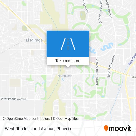 West Rhode Island Avenue map