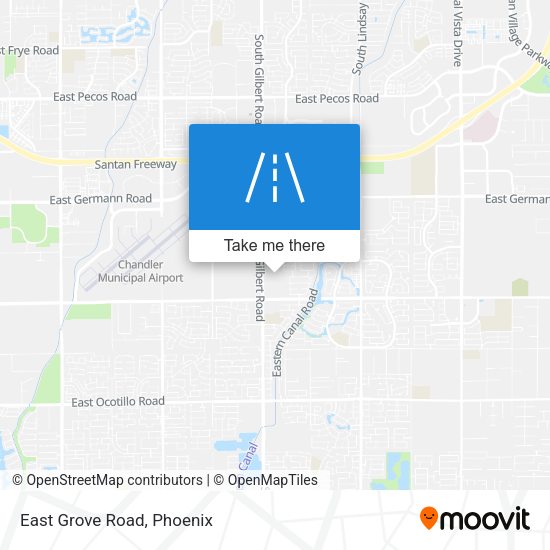 East Grove Road map