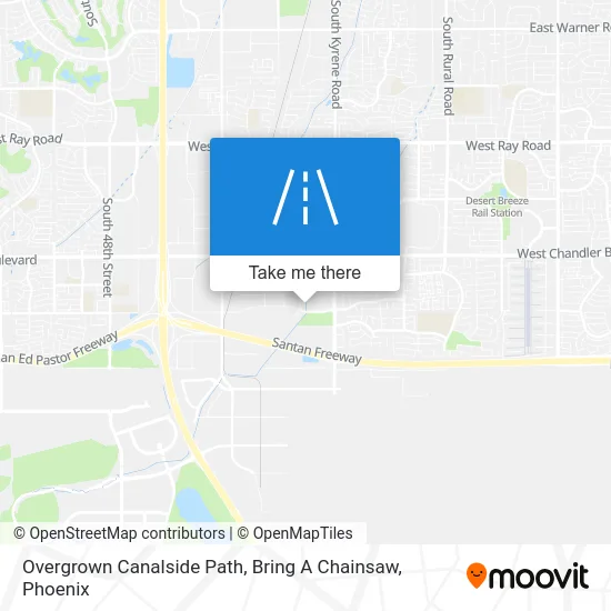 Overgrown Canalside Path, Bring A Chainsaw map