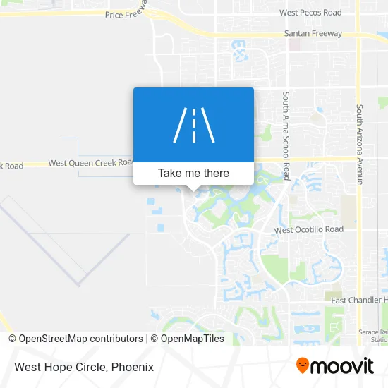 West Hope Circle map