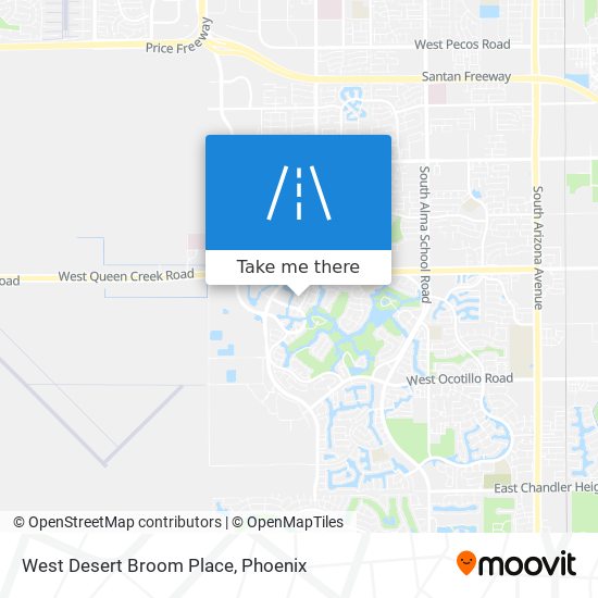 Mapa de West Desert Broom Place