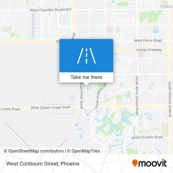 Mapa de West Contiuum Street