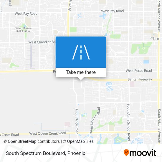 South Spectrum Boulevard map