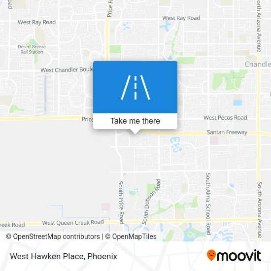 West Hawken Place map