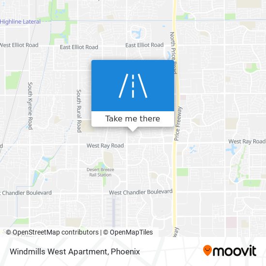 Windmills West Apartment map