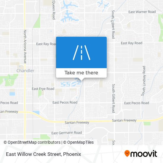 Mapa de East Willow Creek Street