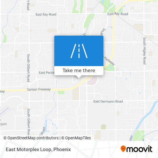 East Motorplex Loop map