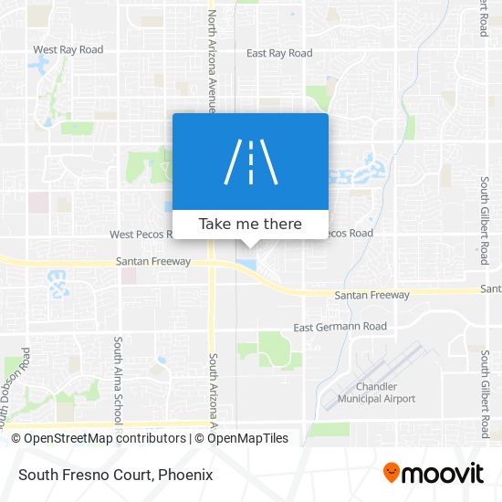 Mapa de South Fresno Court