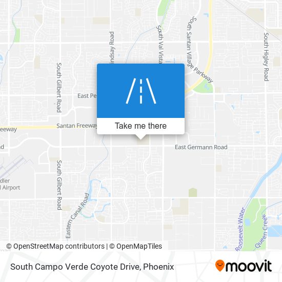 South Campo Verde Coyote Drive map