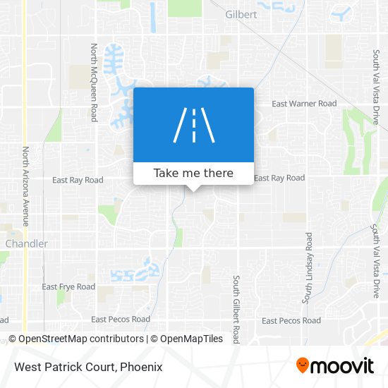 West Patrick Court map