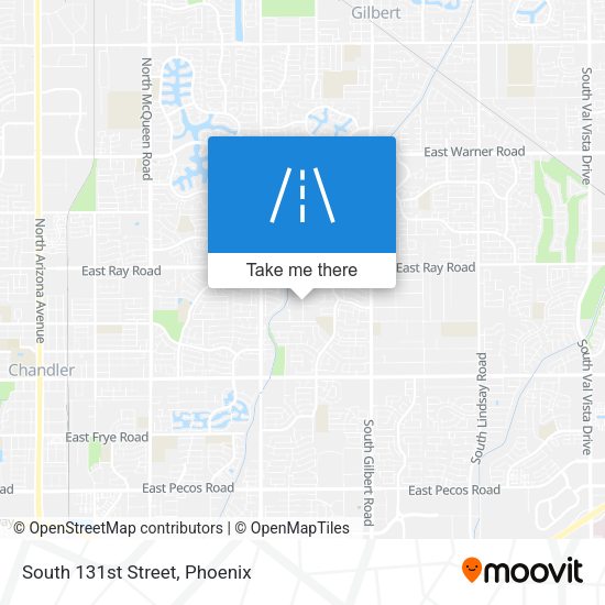 South 131st Street map