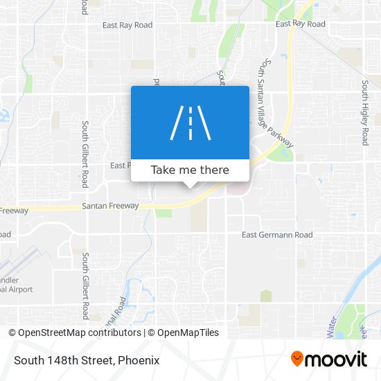 South 148th Street map