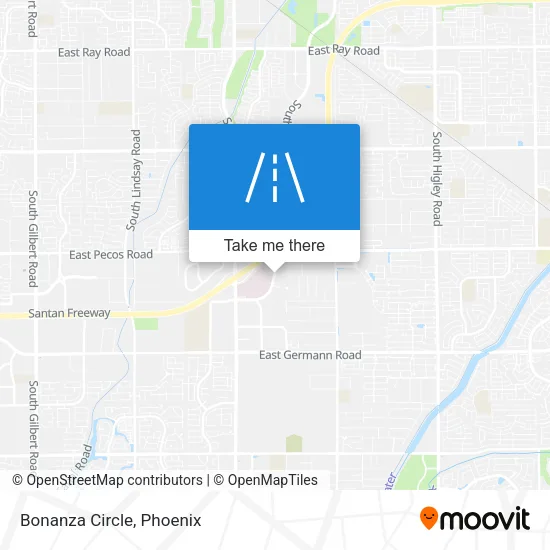 Bonanza Circle map