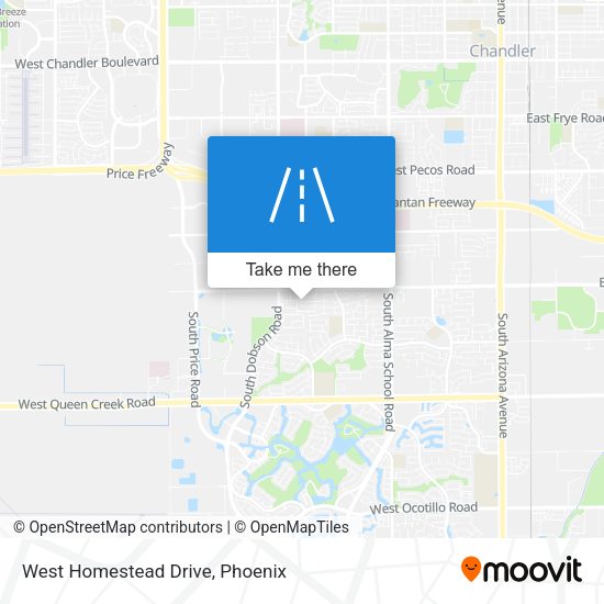 West Homestead Drive map