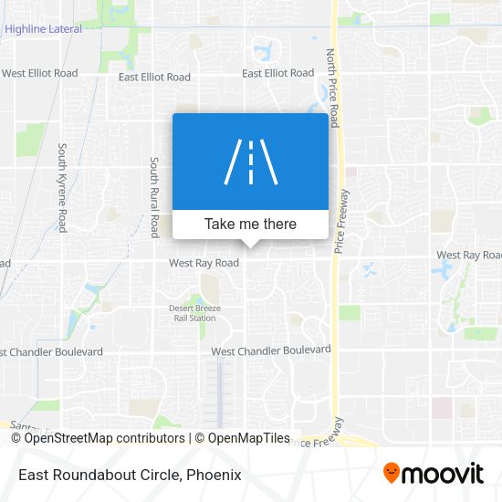 East Roundabout Circle map