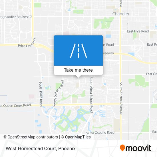 Mapa de West Homestead Court