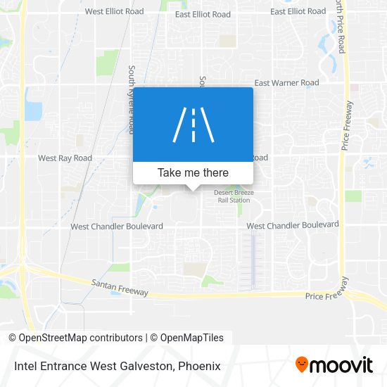 Intel Entrance West Galveston map