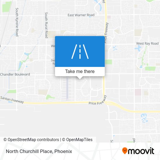 North Churchill Place map