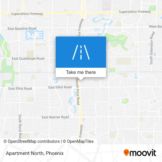 Apartment North map