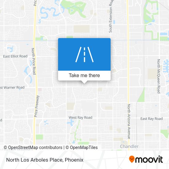 North Los Arboles Place map