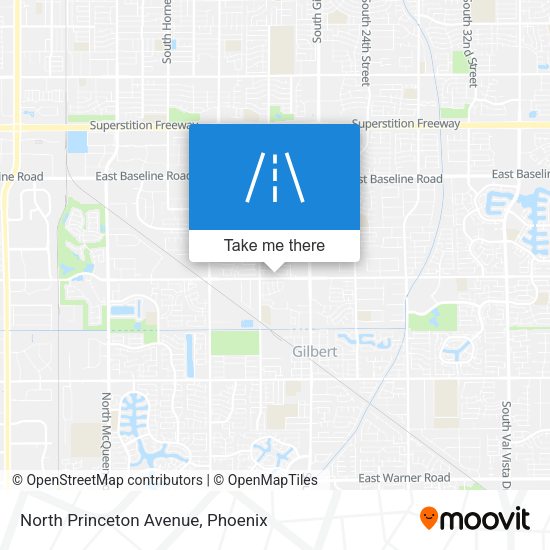 North Princeton Avenue map