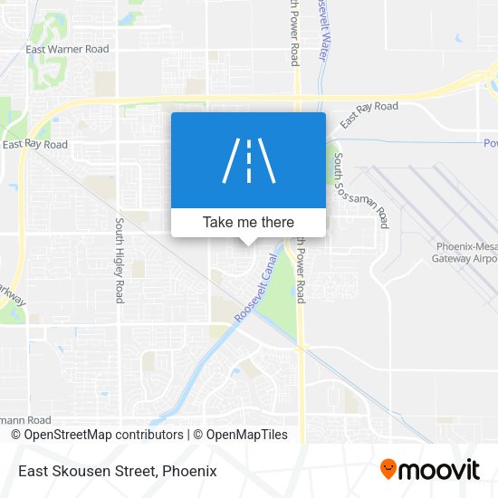Mapa de East Skousen Street