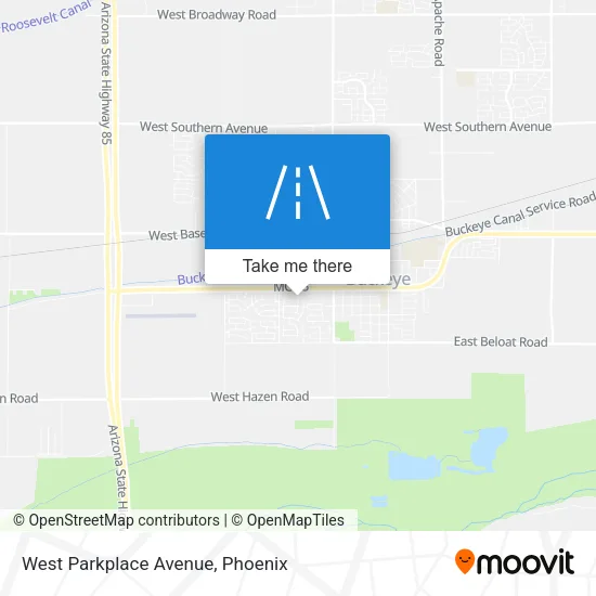 Mapa de West Parkplace Avenue