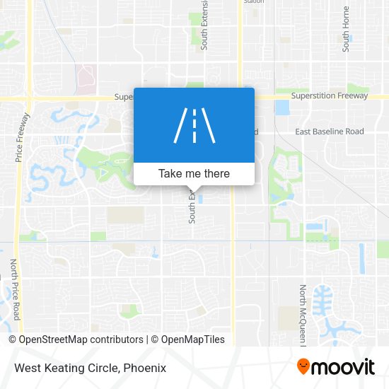 West Keating Circle map