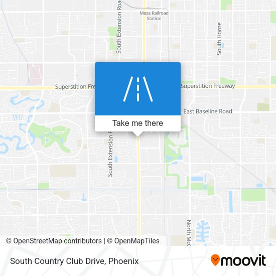 South Country Club Drive map