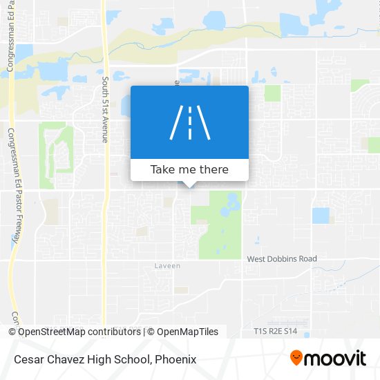 Cesar Chavez High School map