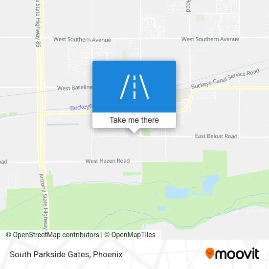 South Parkside Gates map