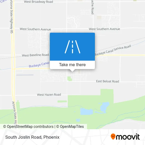 South Joslin Road map