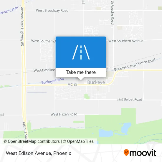West Edison Avenue map