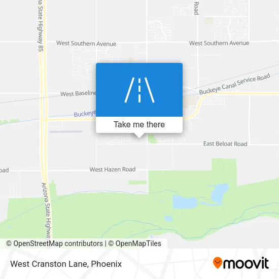 West Cranston Lane map