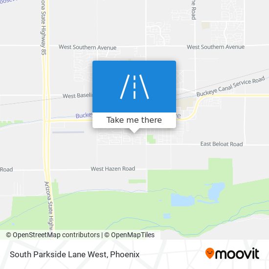 South Parkside Lane West map