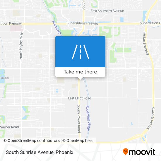 South Sunrise Avenue map