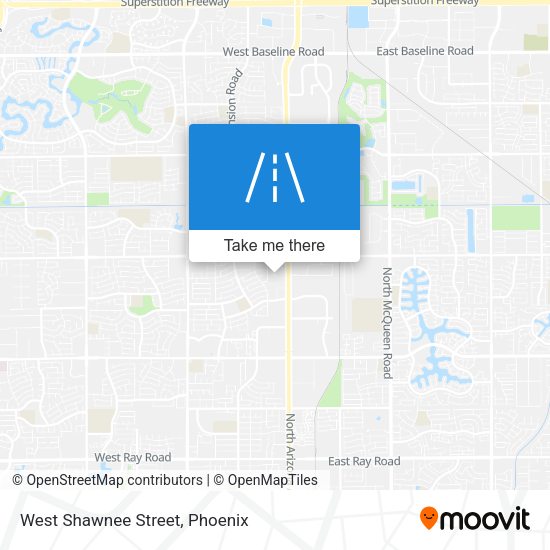 West Shawnee Street map