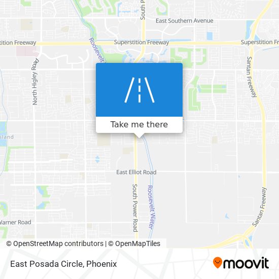 East Posada Circle map