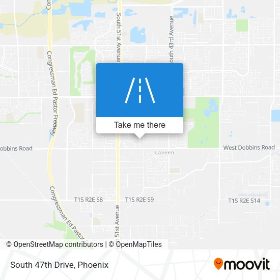 Mapa de South 47th Drive