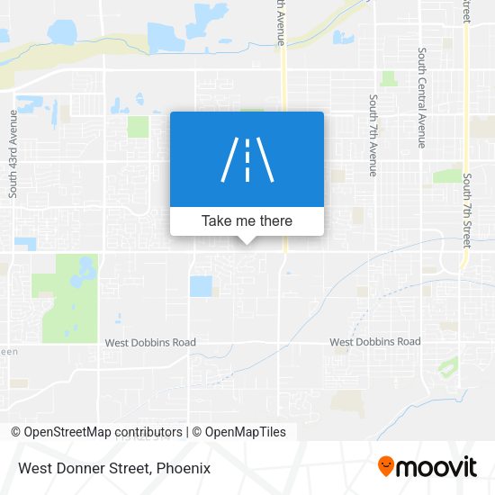 West Donner Street map