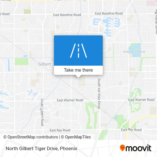 Mapa de North Gilbert Tiger Drive
