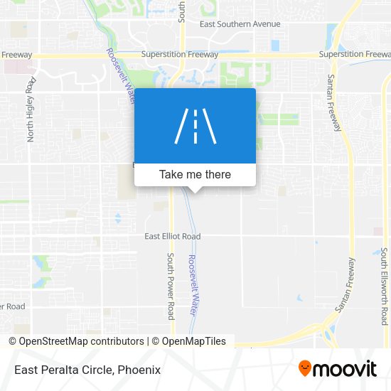 Mapa de East Peralta Circle