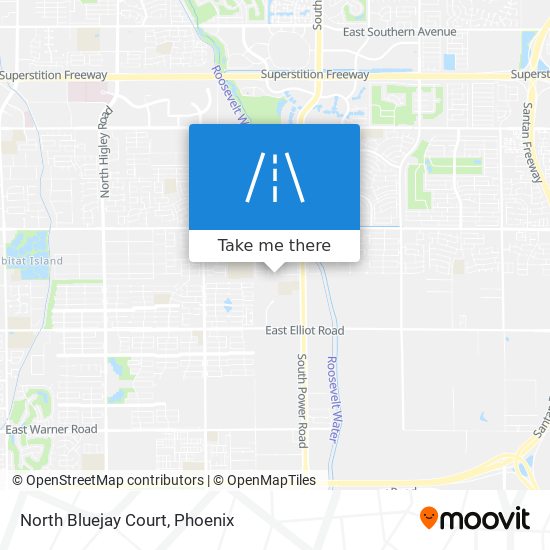 North Bluejay Court map