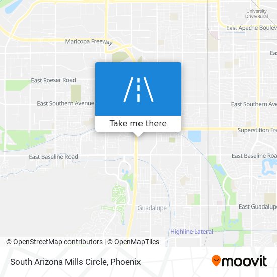 South Arizona Mills Circle map