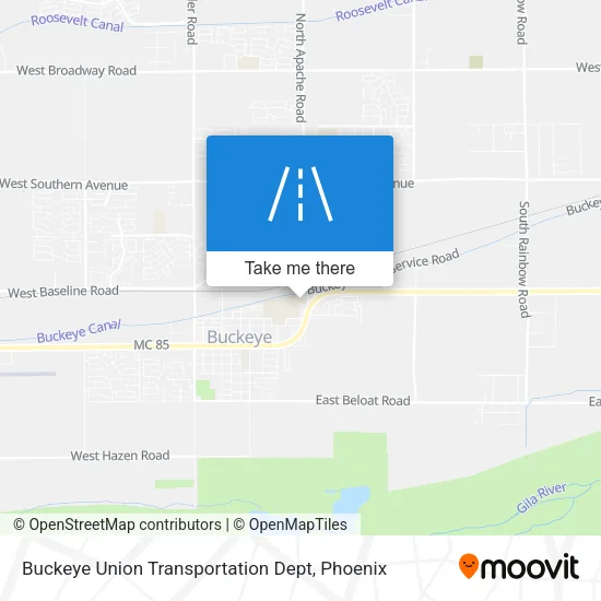 Buckeye Union Transportation Dept map