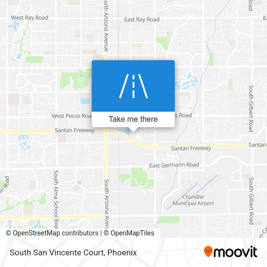 Mapa de South San Vincente Court