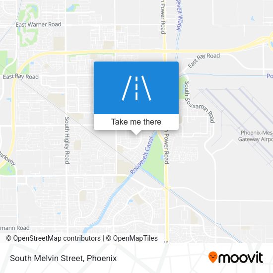 South Melvin Street map