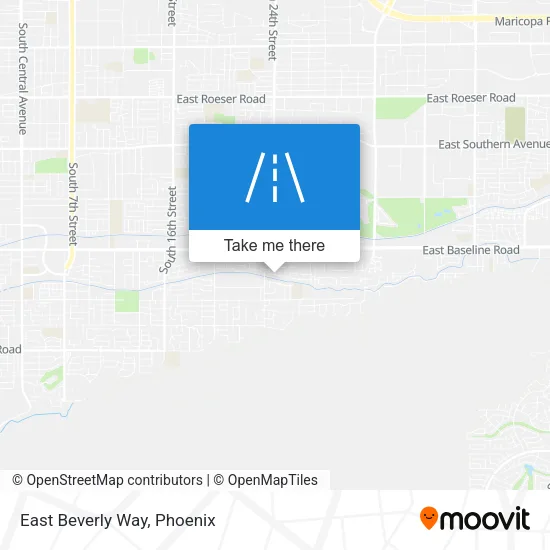 East Beverly Way map